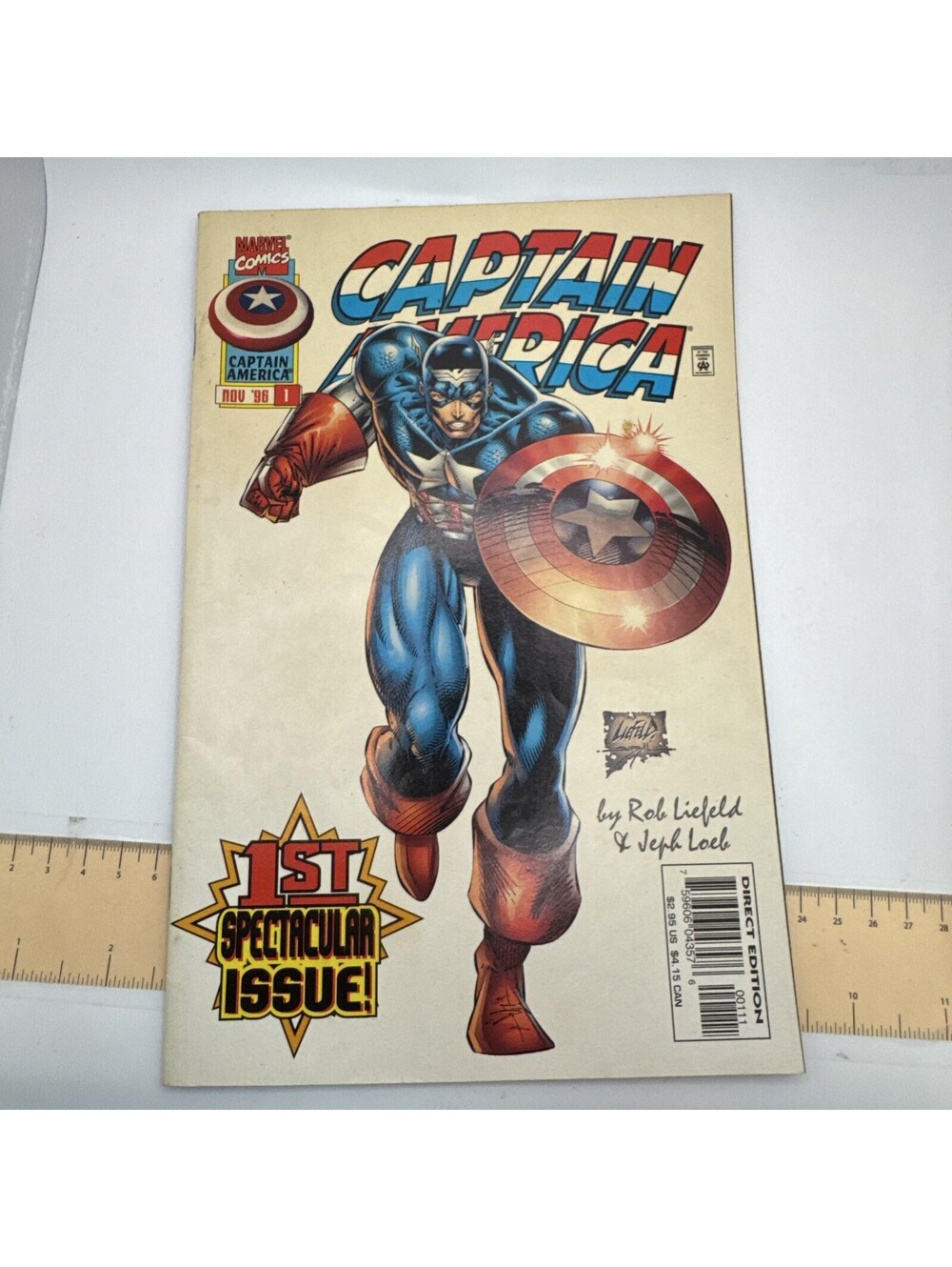 CAPTAIN AMERICA #1. 1996 MARVEL COMICS 1ST SPECTACULAR ISSUE.